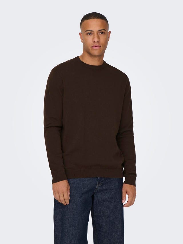 ONLY & SONS Crew neck knitted pullover - 22015975