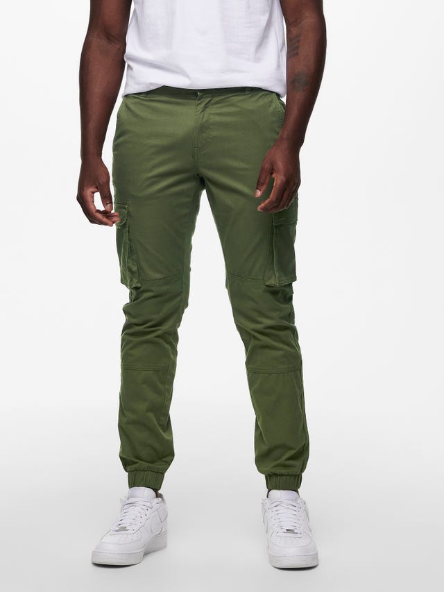 ONLY & SONS Pantalons Tapered Fit Élastique - 22016687