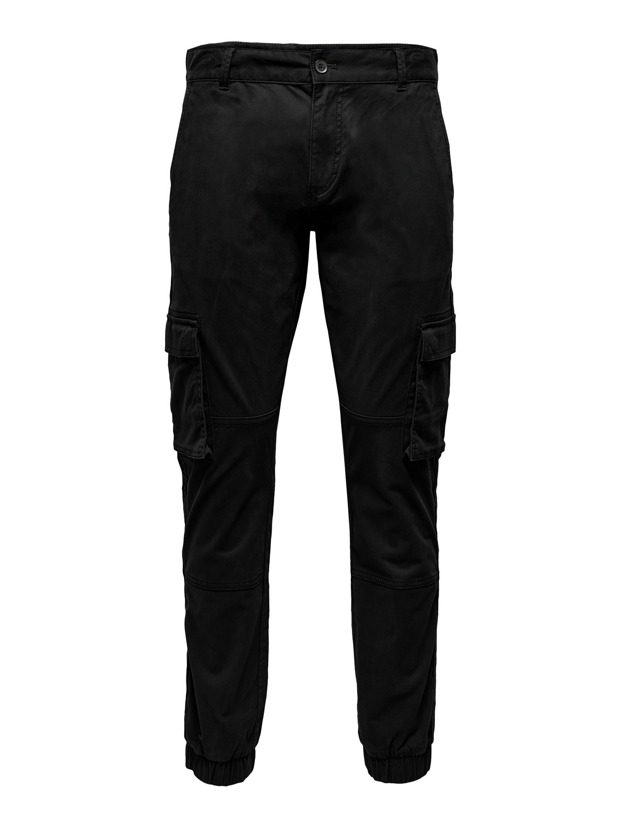 ONLY & SONS Pantalons Tapered Fit Élastique -Black - 22016687