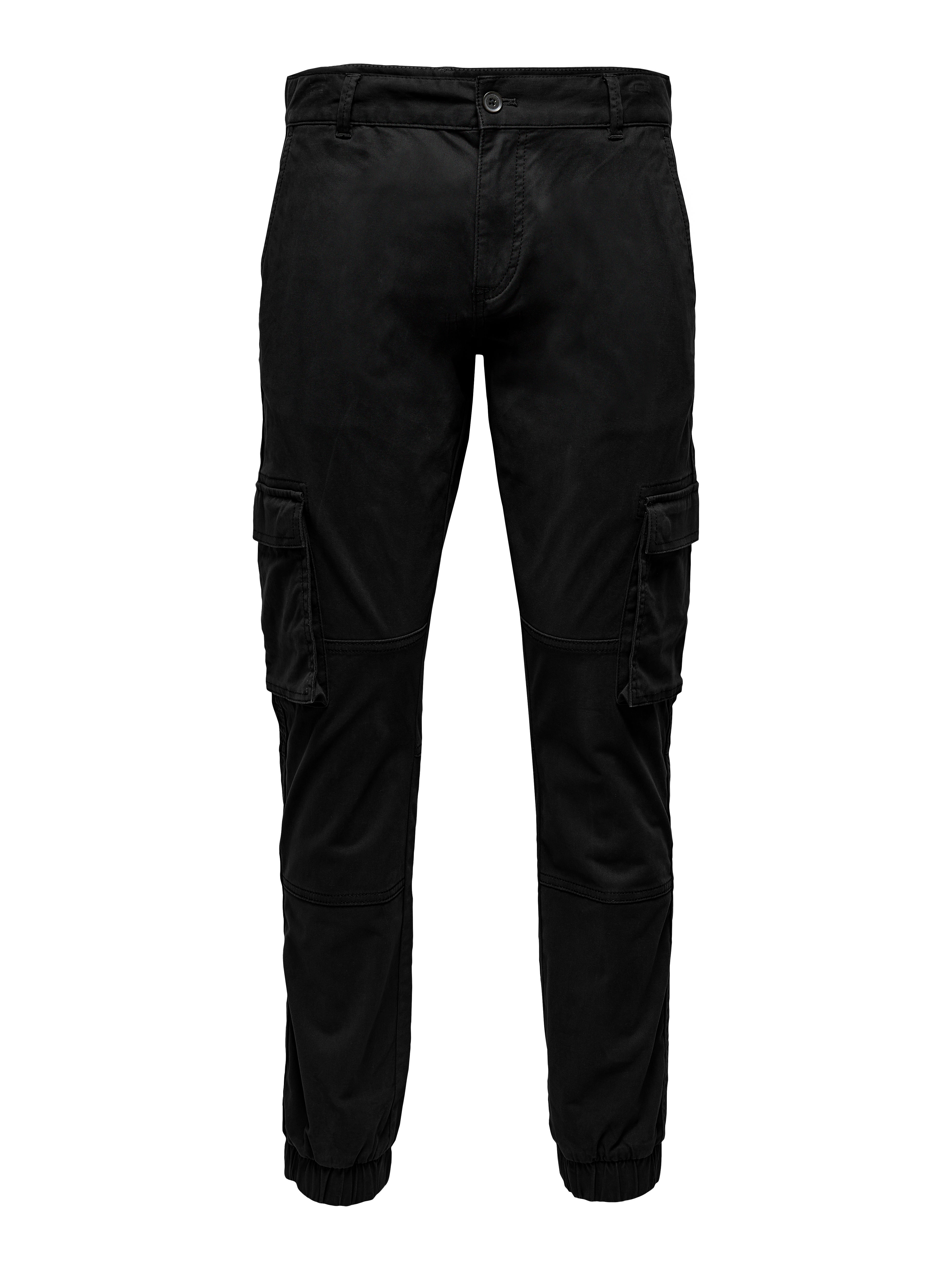 Tapered Fit Normal rise Elasticated hem 