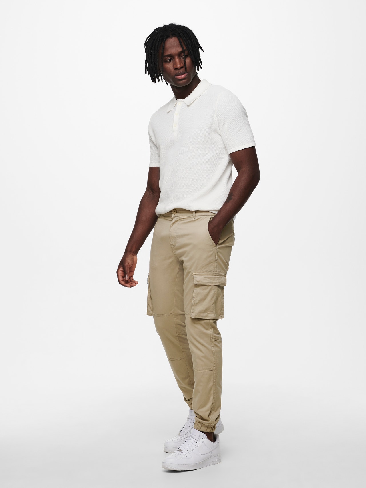 ONLY & SONS Cargo trousers -Chinchilla - 22016687