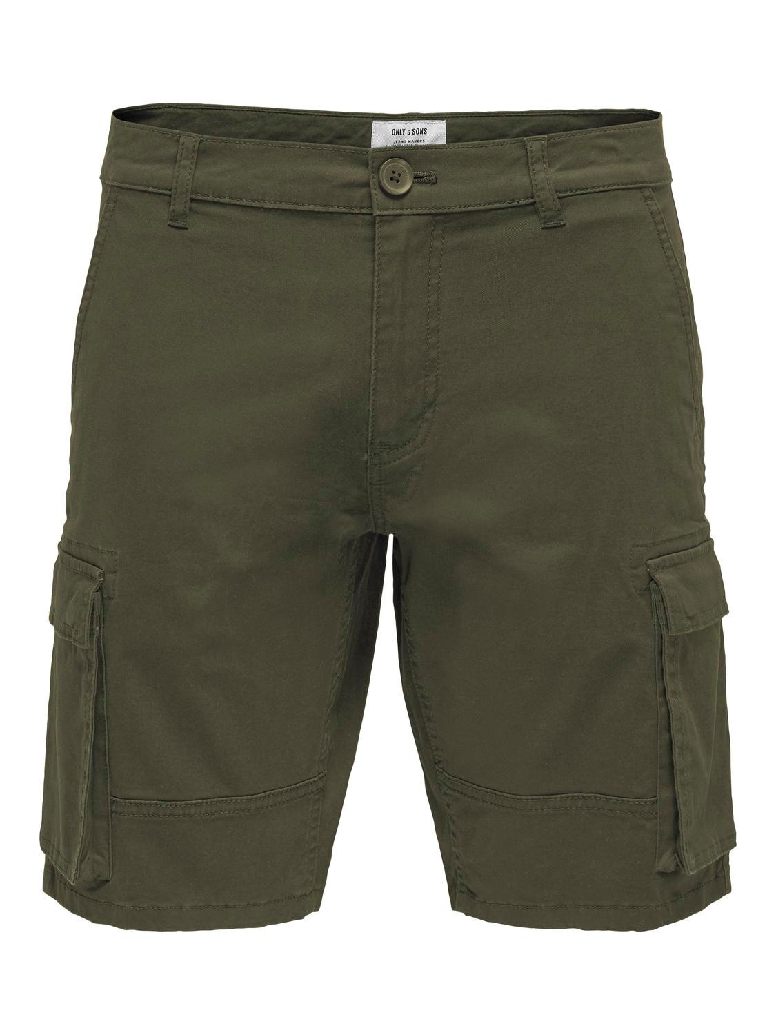 ONLY & SONS Shorts Corte regular -Olive Night - 22016689