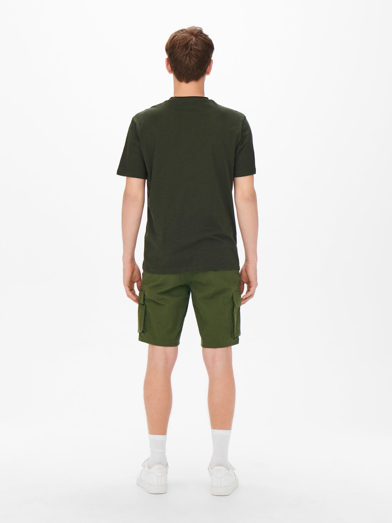 ONLY & SONS Normal geschnitten Shorts -Olive Night - 22016689