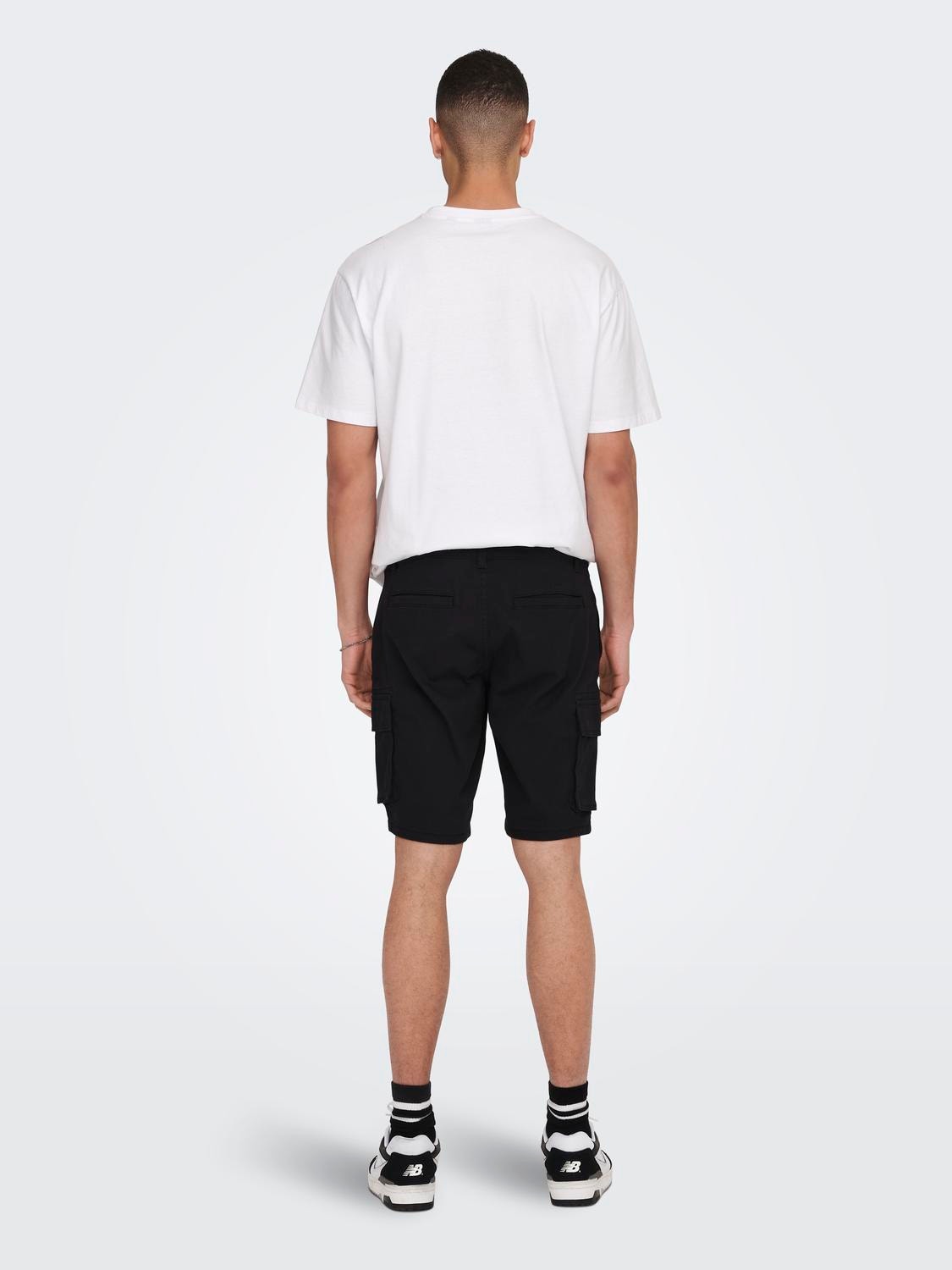 ONLY & SONS Normal geschnitten Shorts -Black - 22016689