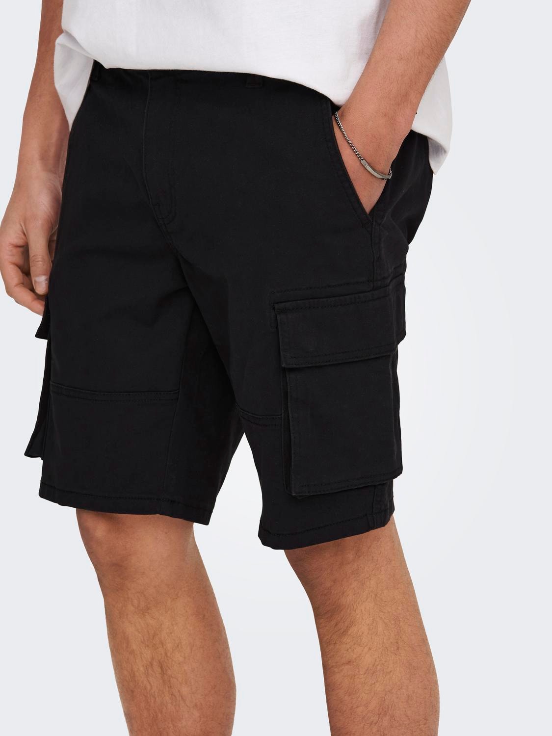 ONLY & SONS Regular Fit Shorts -Black - 22016689