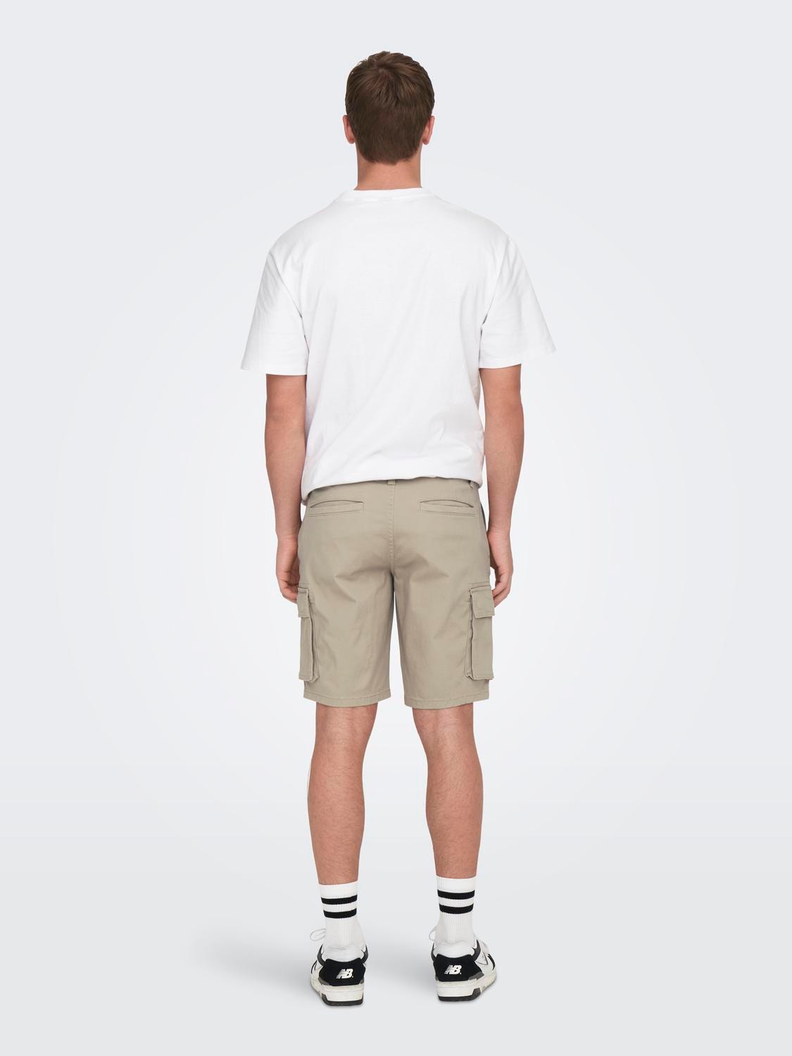 ONLY & SONS Normal passform Shorts -Chinchilla - 22016689