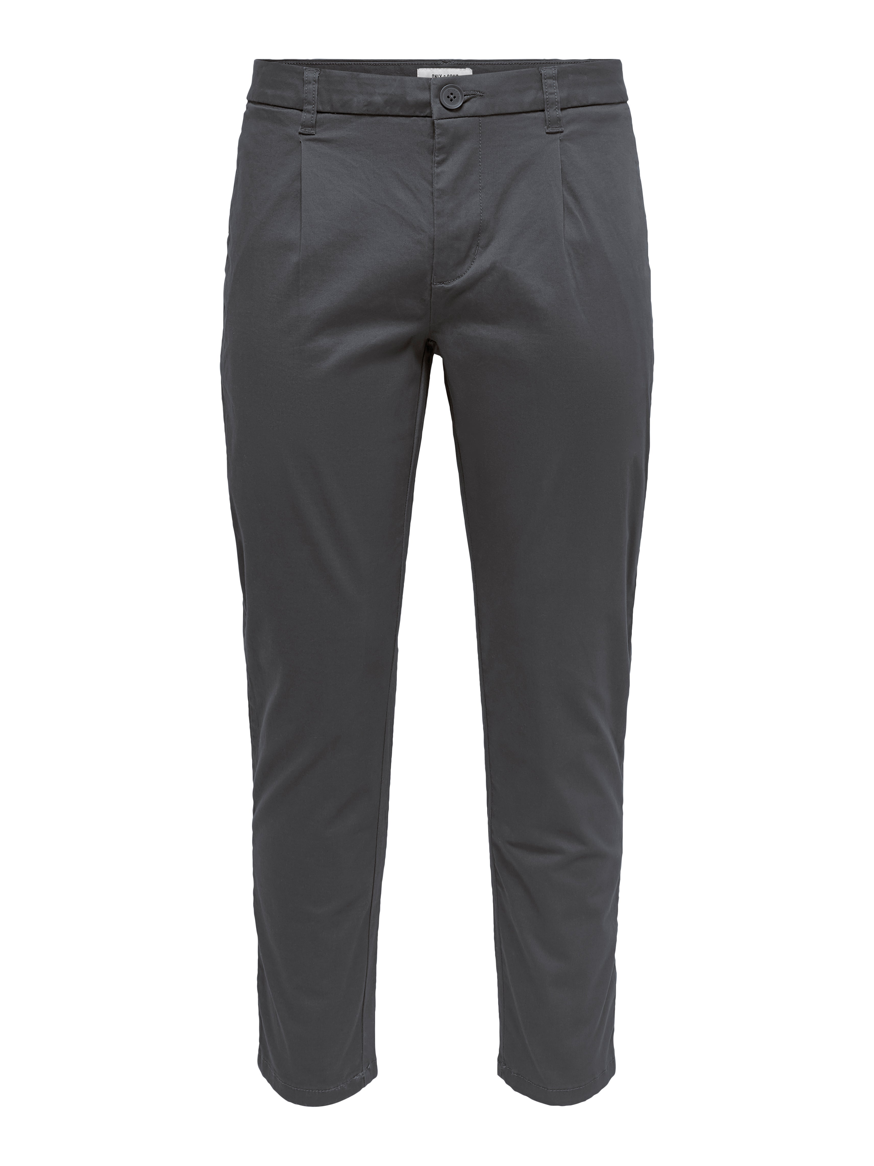 Tapered fit trousers | Medium Grey | ONLY & SONS®
