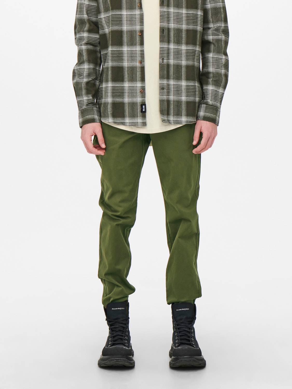 ONLY & SONS Tapered Fit Chinos -Olive Night - 22016775