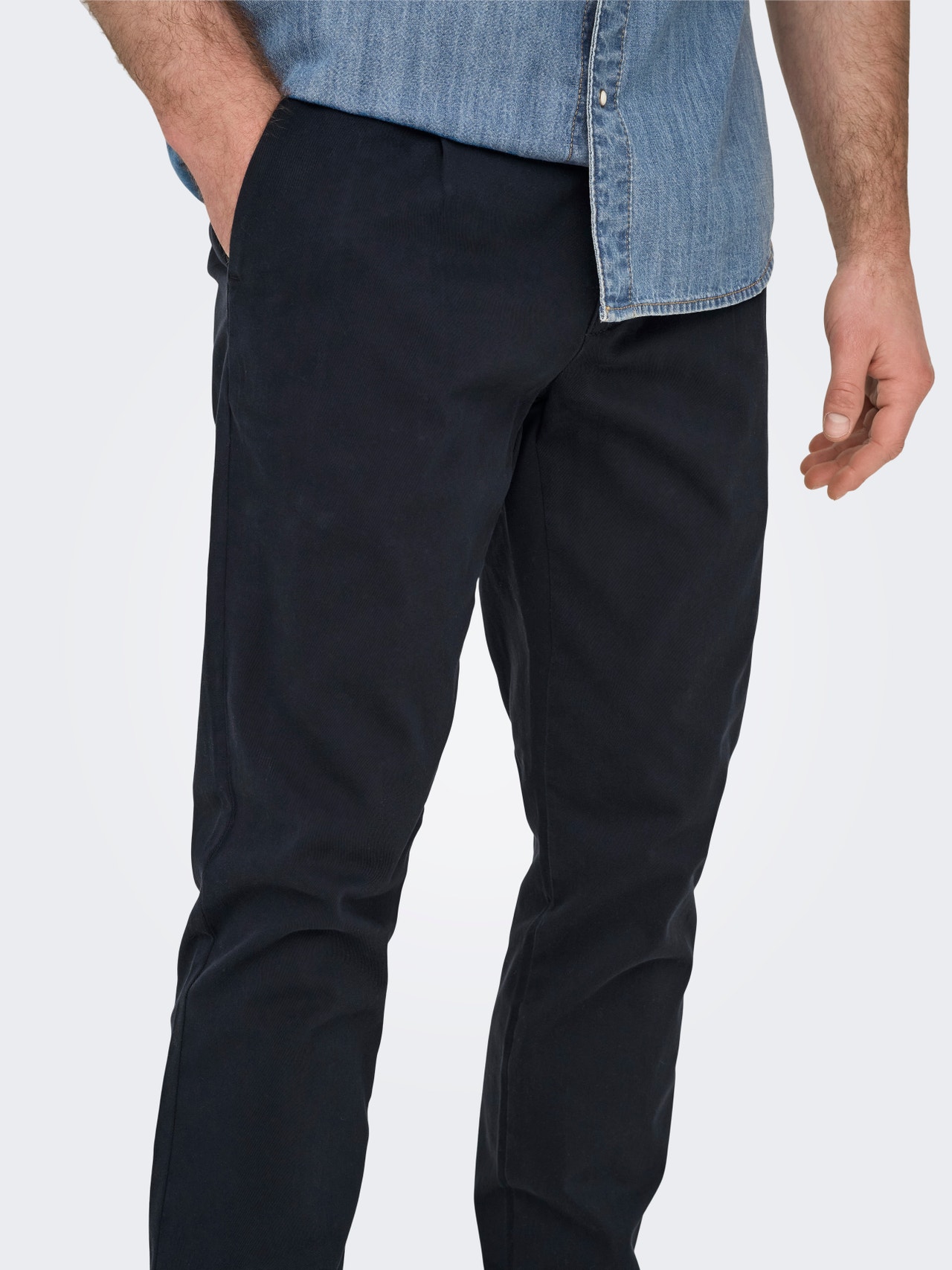 ONLY & SONS Tapered fit bukser -Dark Navy - 22016775