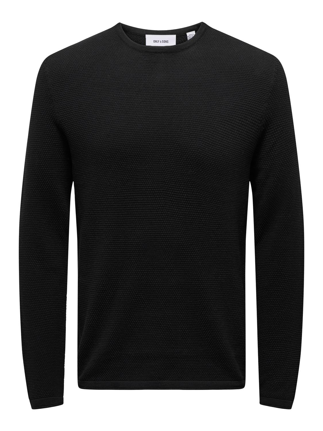 ONLY & SONS Ronde hals Trui -Black - 22016980