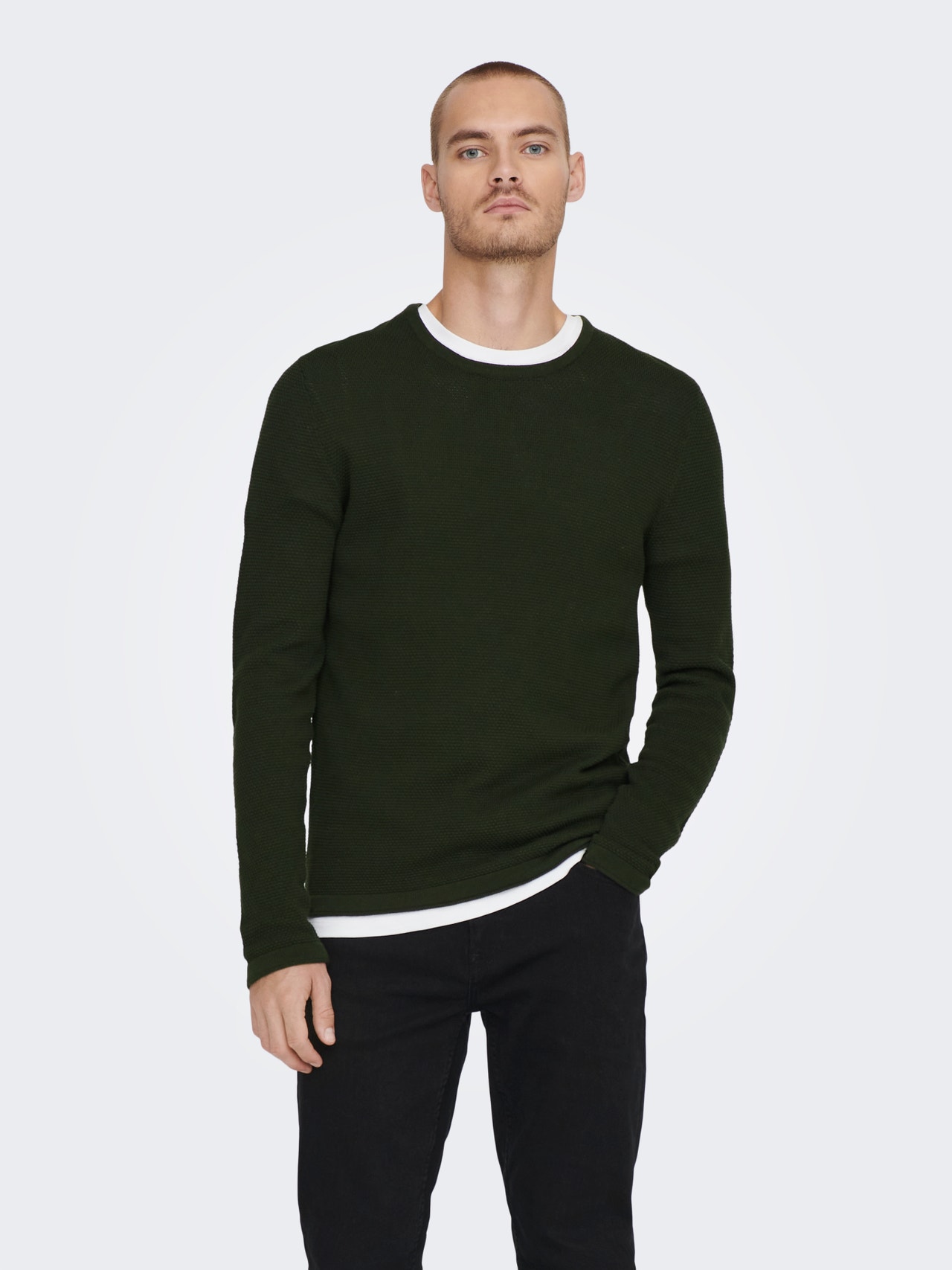 ONLY & SONS Crew neck Pullover -Rosin - 22016980