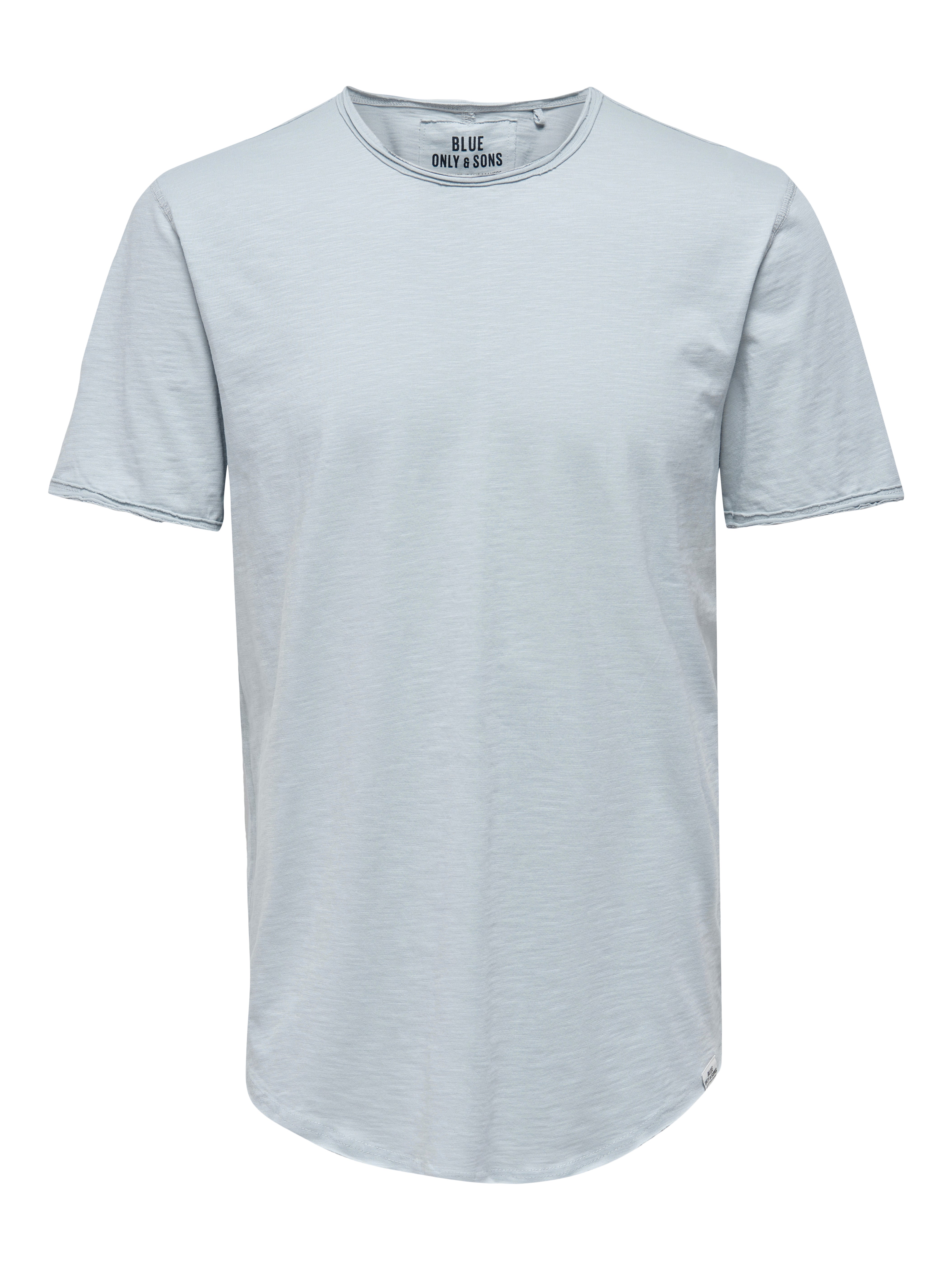 Line Fit O-Neck T-Shirt | Medium Blue 