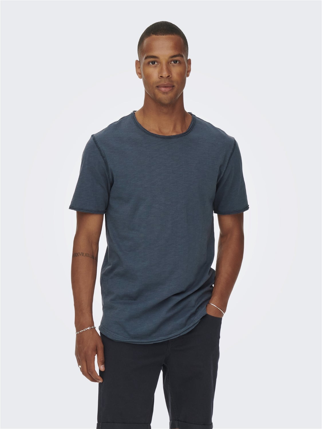 ONLY & SONS T-Shirt Rabatt 58 % HERREN Hemden & T-Shirts Regular fit Blau S 