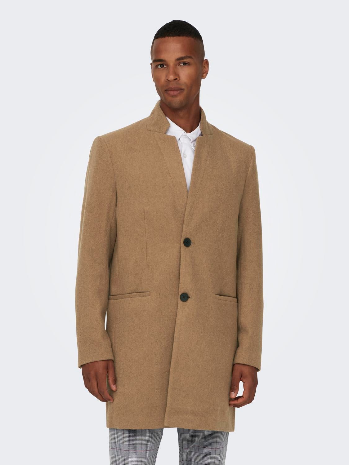 Wool clearance tan coat