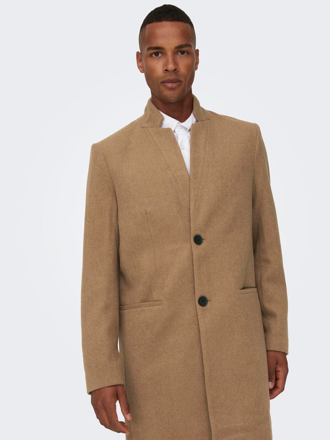 Mens tan sale overcoat