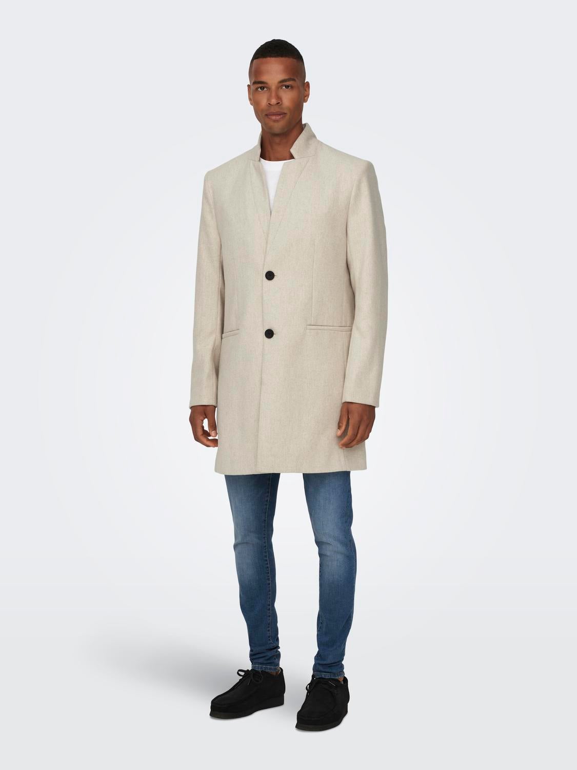 Only manteau online gris