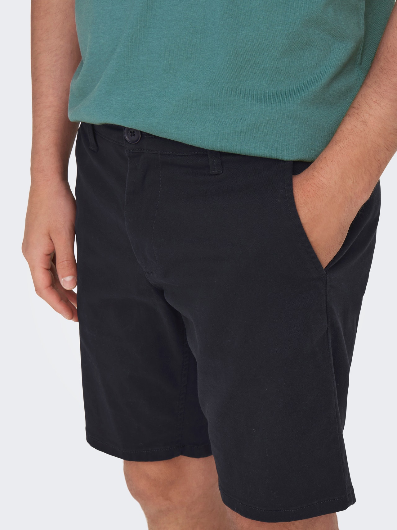 ONLY & SONS Regular fit chino shorts -Dark Navy - 22018237