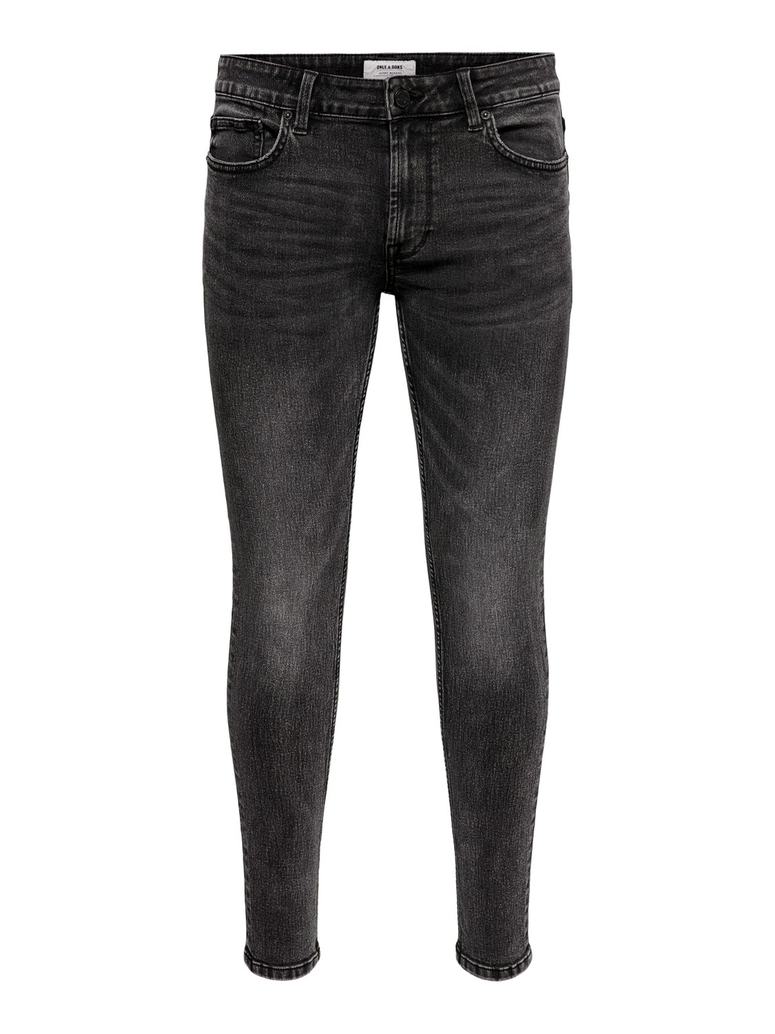ONLY & SONS Skinny Fit Regular rise Jeans -Grey Denim - 22018260