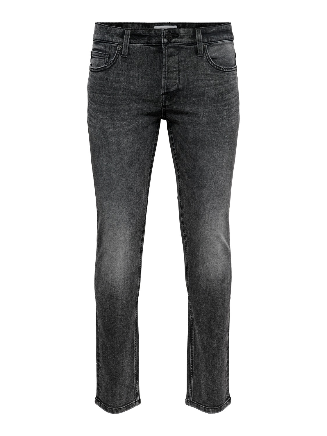 ONLY & SONS Slim Fit Mittlere Taille Jeans -Grey Denim - 22018261