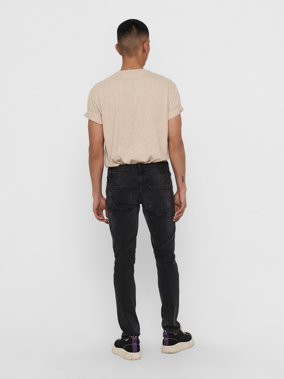 ONLY & SONS Slim Fit Mid waist Jeans -Grey Denim - 22018261