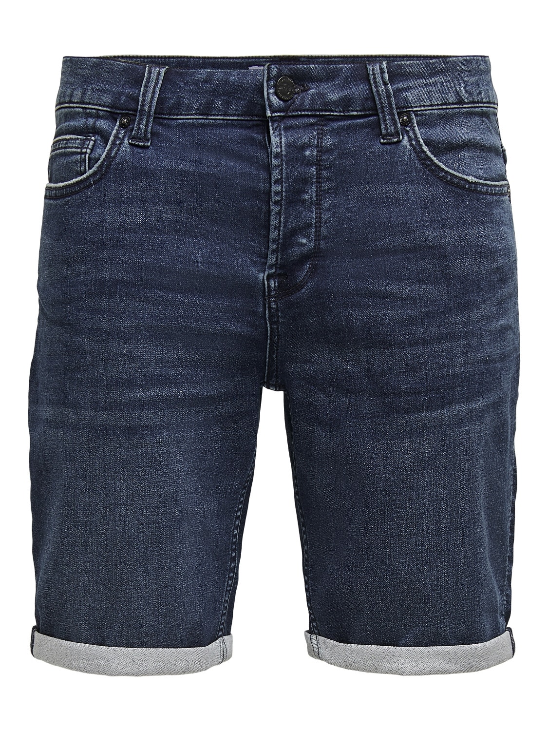 ONLY & SONS Shorts Corte regular Cintura media -Blue Denim - 22018582