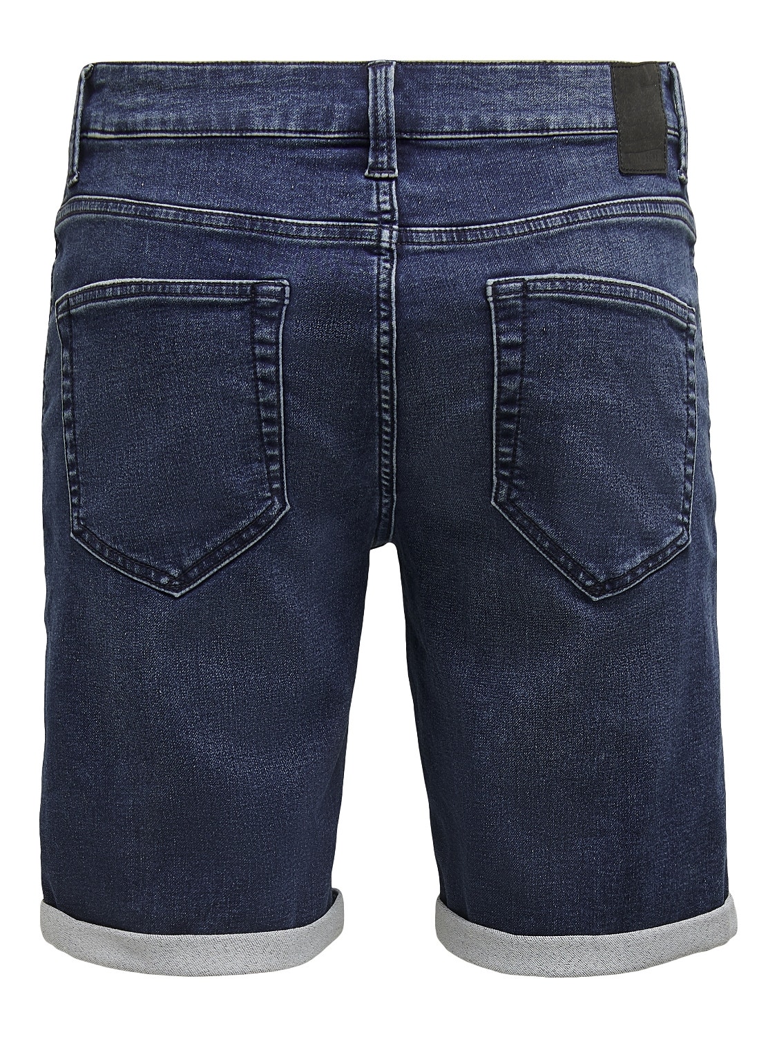 ONLY & SONS Regular Fit Middels høy midje Shorts -Blue Denim - 22018582