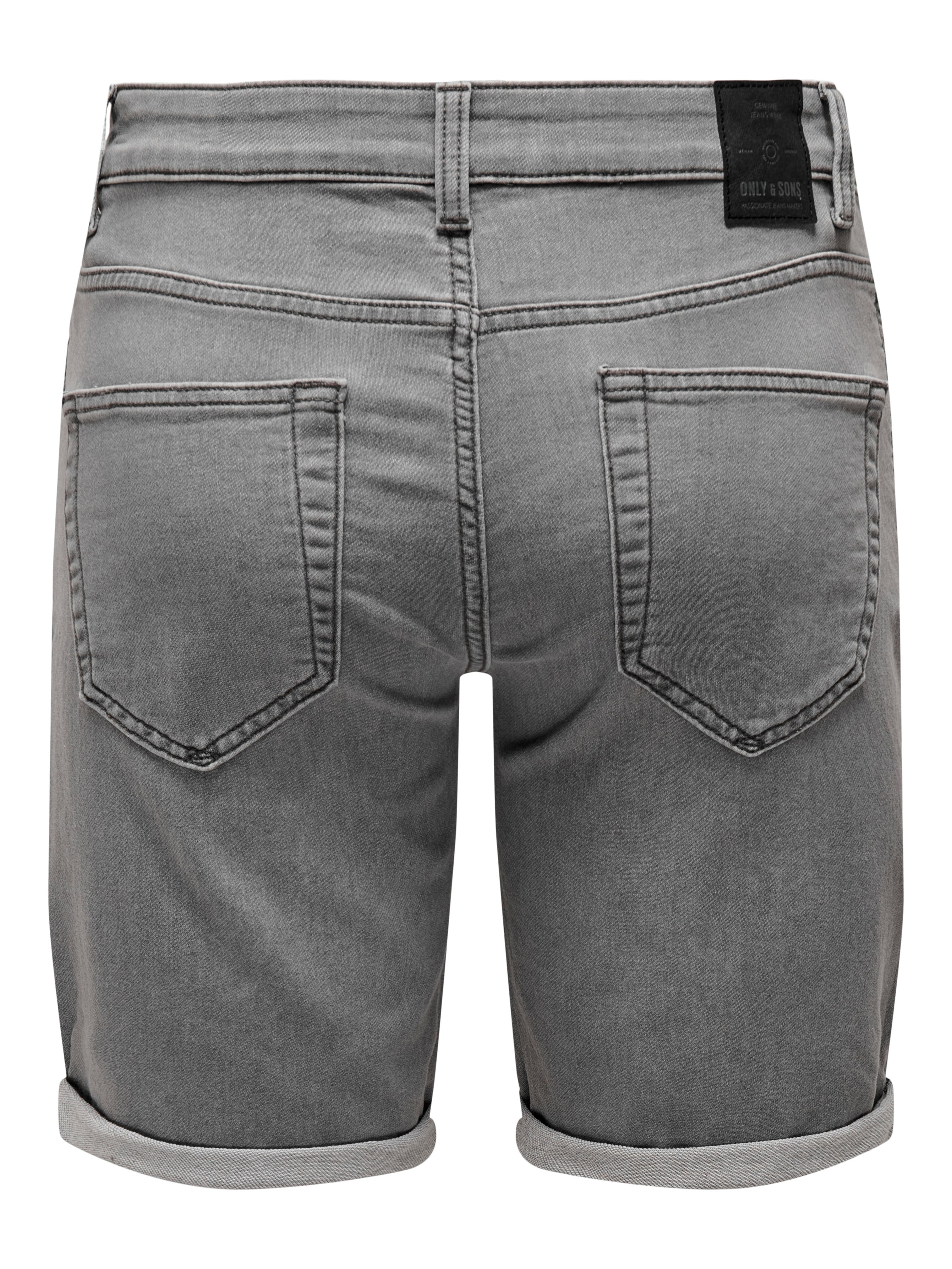ONSPLY Mid waist Slim Fit Shorts | Medium Grey | ONLY & SONS®