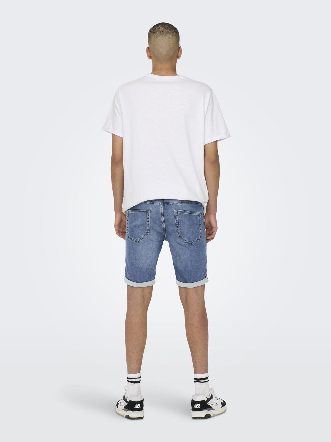 全国宅配無料 Only Sons スポーツ アウトドア ハーフパンツ ショートパンツ Onsply Denim Shorts Black Denim Gefert Com Br