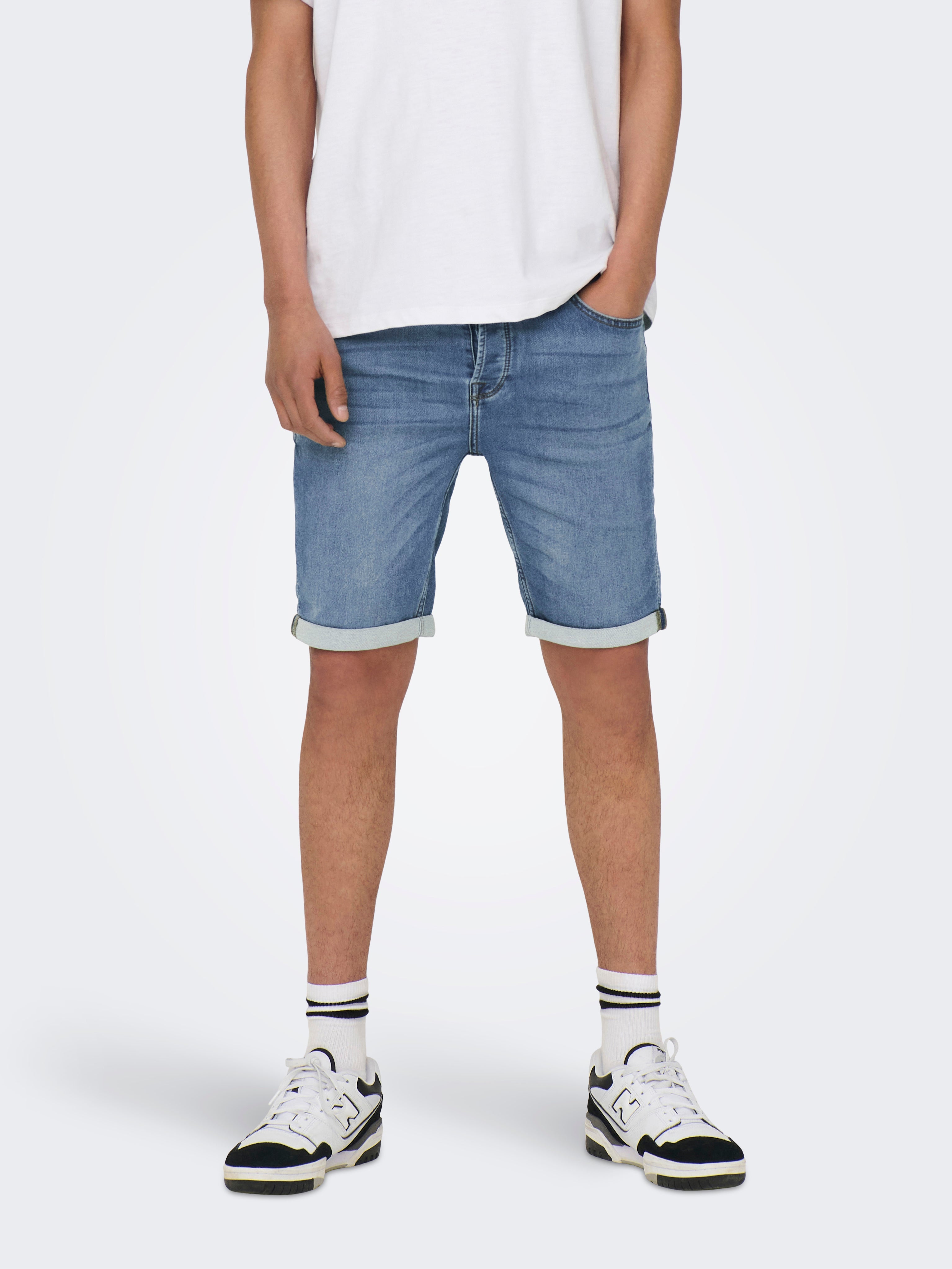 ONSPly life jog blue Denim shorts 