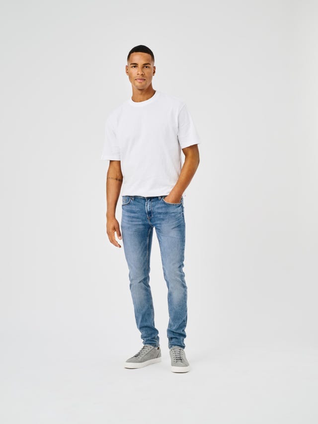 Only & Sons Onsloom Life Slim Blue Jog Pk 8653 Noos heren Broek,Denim Blauw,32W / 32L Only & Sons Onsloom Life Slim Blue Jog Pk 8653 Noos heren Broek,Denim Blauw,32W / 32L