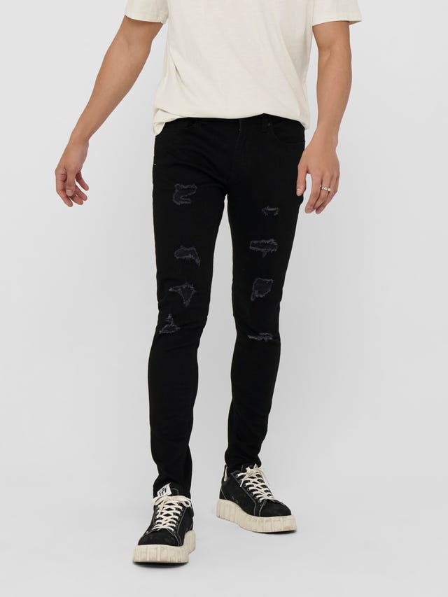 ONLY & SONS Skinny Fit Mittlere Taille Jeans - 22018656