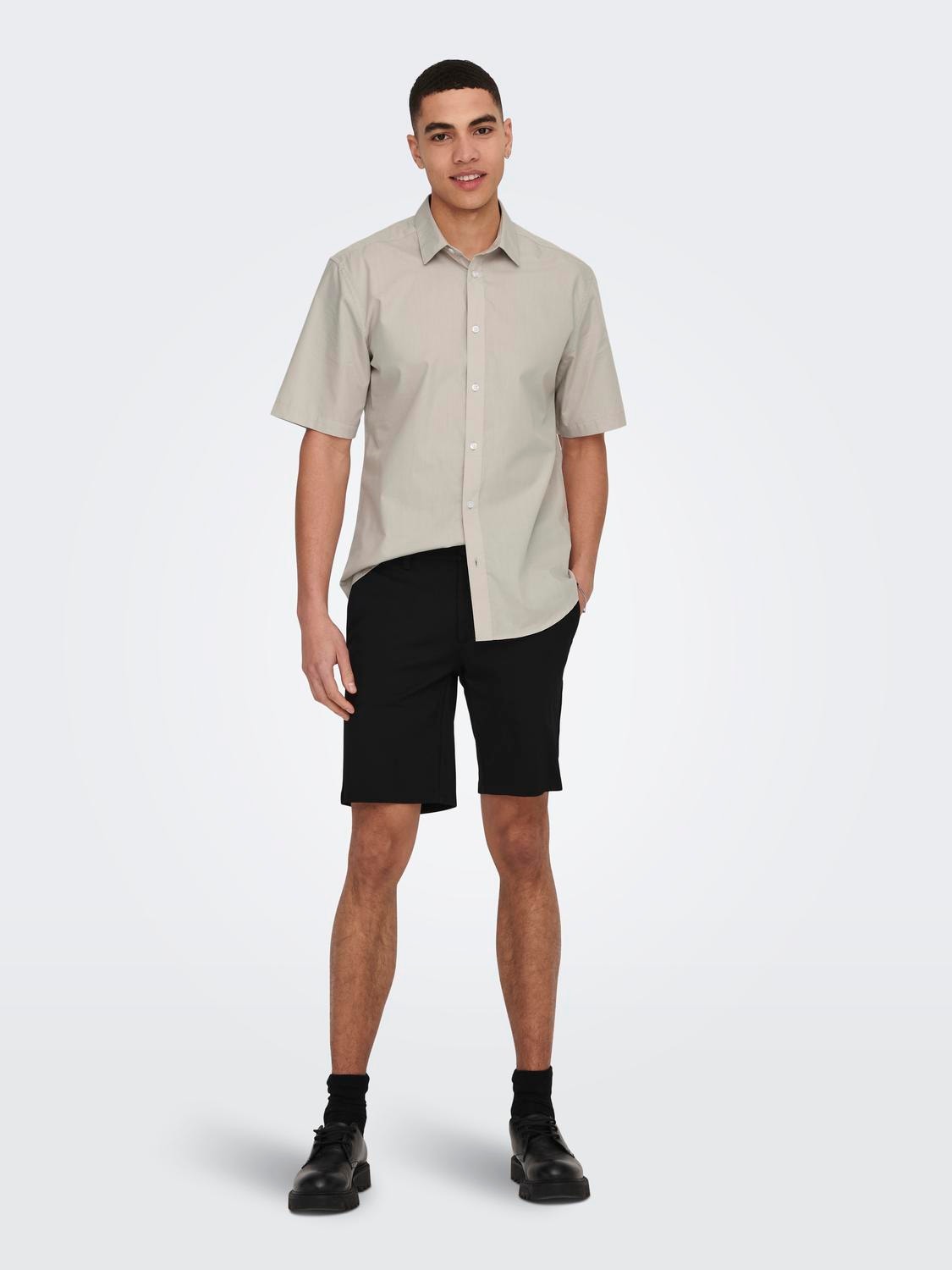 ONLY & SONS Shorts Regular Fit Taille moyenne -Black - 22018667