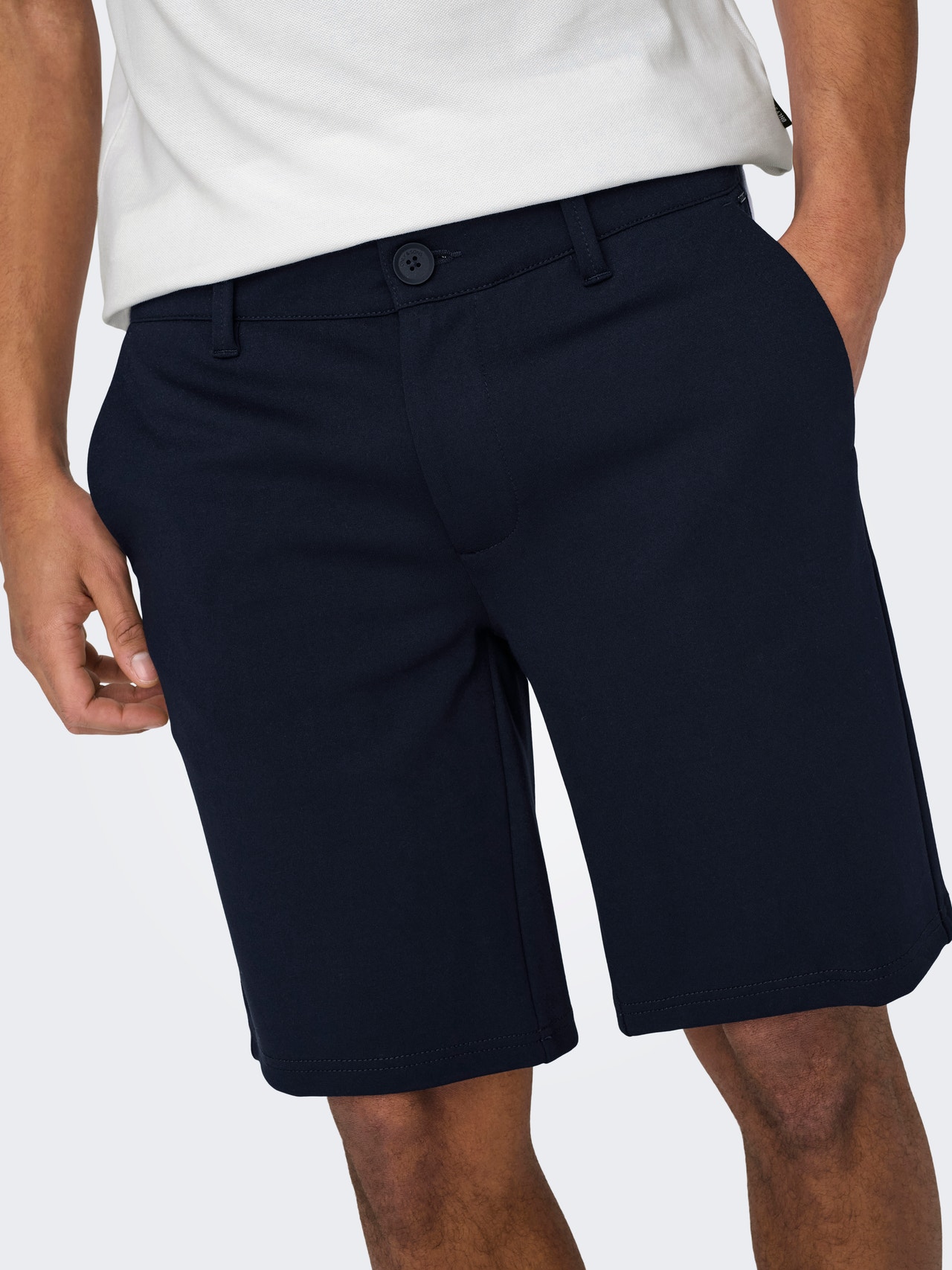 ONLY & SONS Normal geschnitten Mittlere Taille Shorts -Night Sky - 22018667