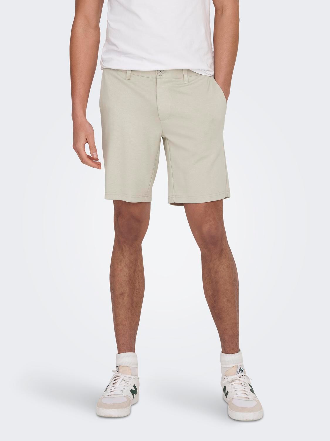 ONLY & SONS Regular Fit Mid waist Shorts -Moonstruck - 22018667