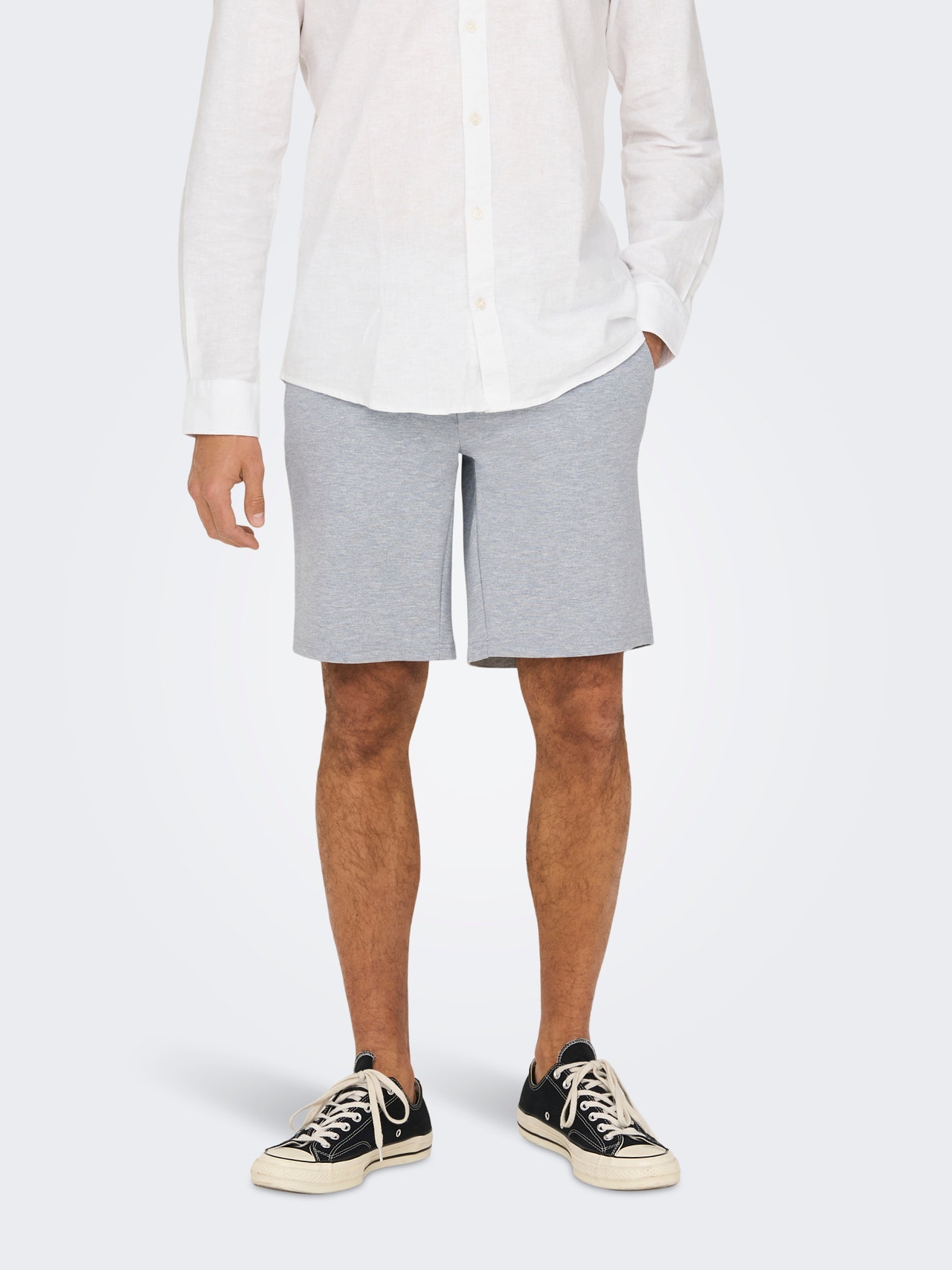 ONLY & SONS Chino shorts -Light Grey Melange - 22018667