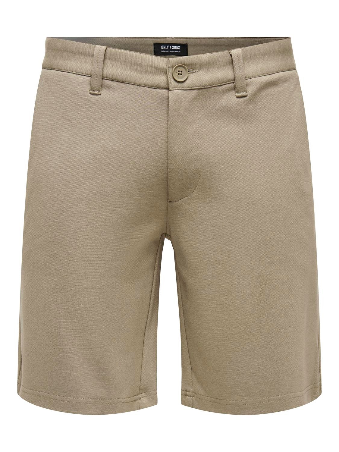 ONLY & SONS Regular Fit Mid waist Shorts -Chinchilla - 22018667