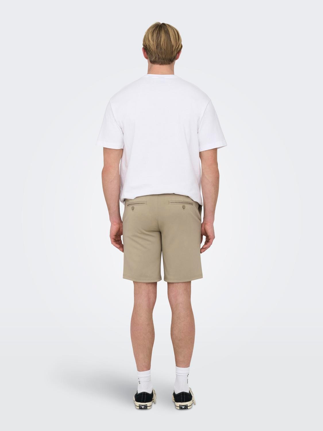 ONLY & SONS Normal geschnitten Mittlere Taille Shorts -Chinchilla - 22018667