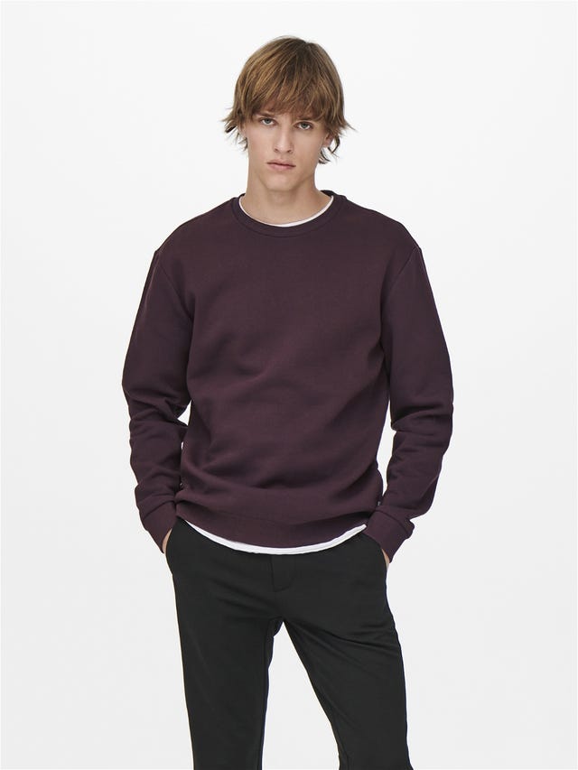 ONLY & SONS Sweat-shirt Regular Fit Col rond - 22018683
