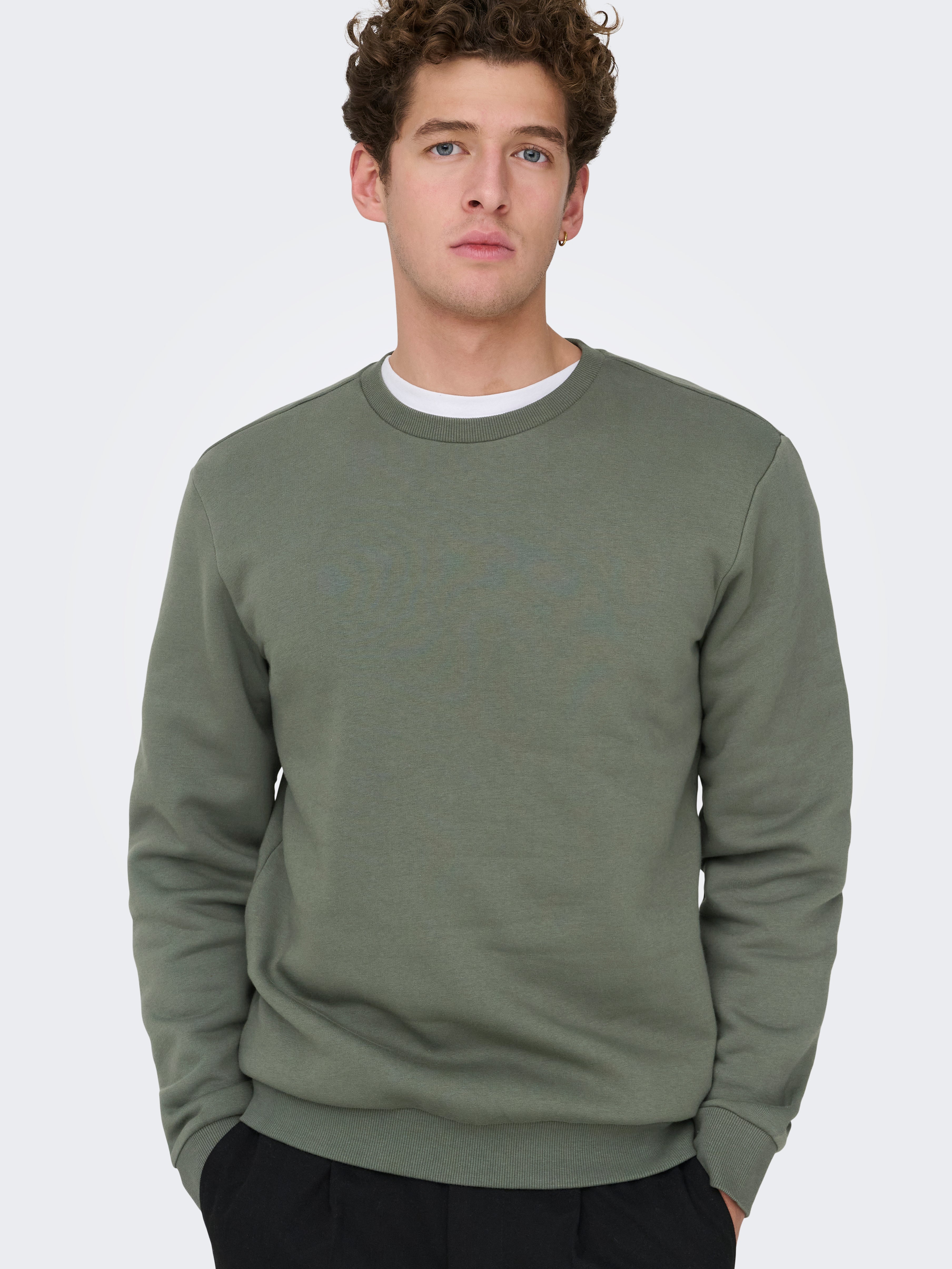 roll neck sweatshirt mens