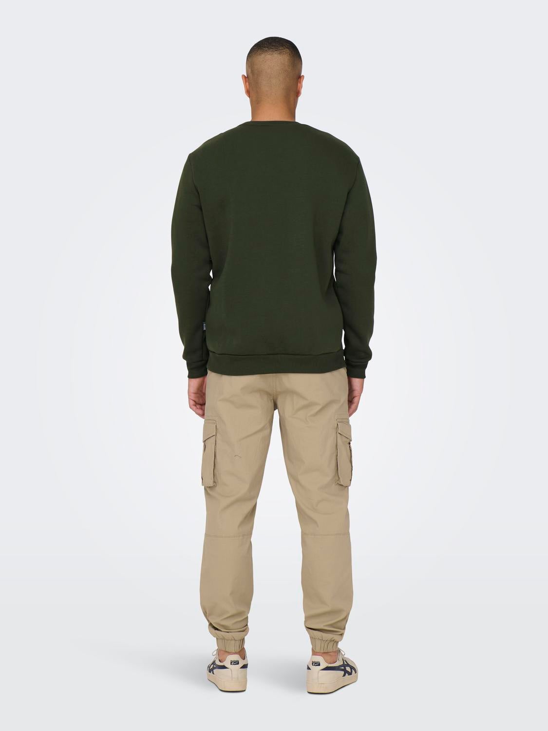 Port & Company PC78 7.8-oz Crewneck Sweatshirt - Dark Green