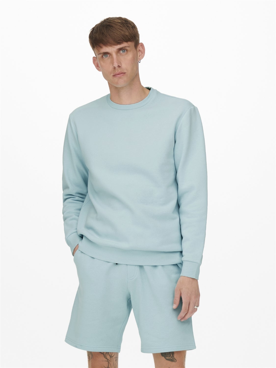 HERREN Pullovers & Sweatshirts Ohne Kapuze ONLY & SONS sweatshirt Rabatt 58 % Violett L 
