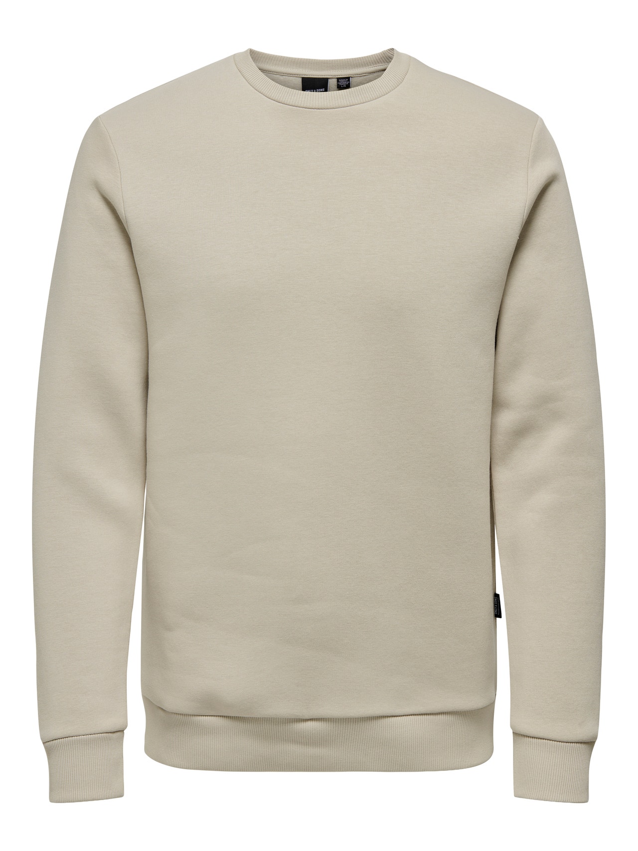 ONLY & SONS Normal passform O-ringning Sweatshirt -Silver Lining - 22018683