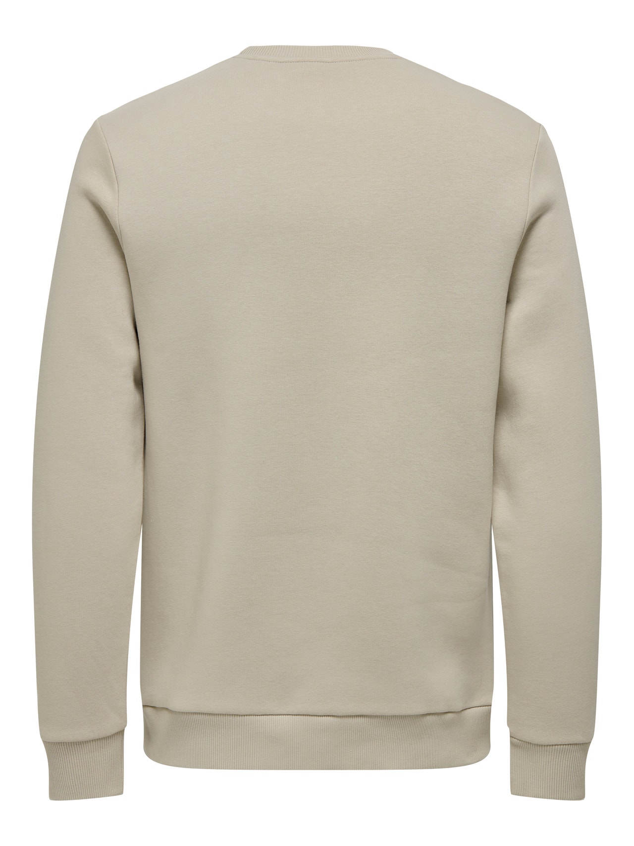ONLY & SONS Normal geschnitten Rundhals Sweatshirt -Silver Lining - 22018683