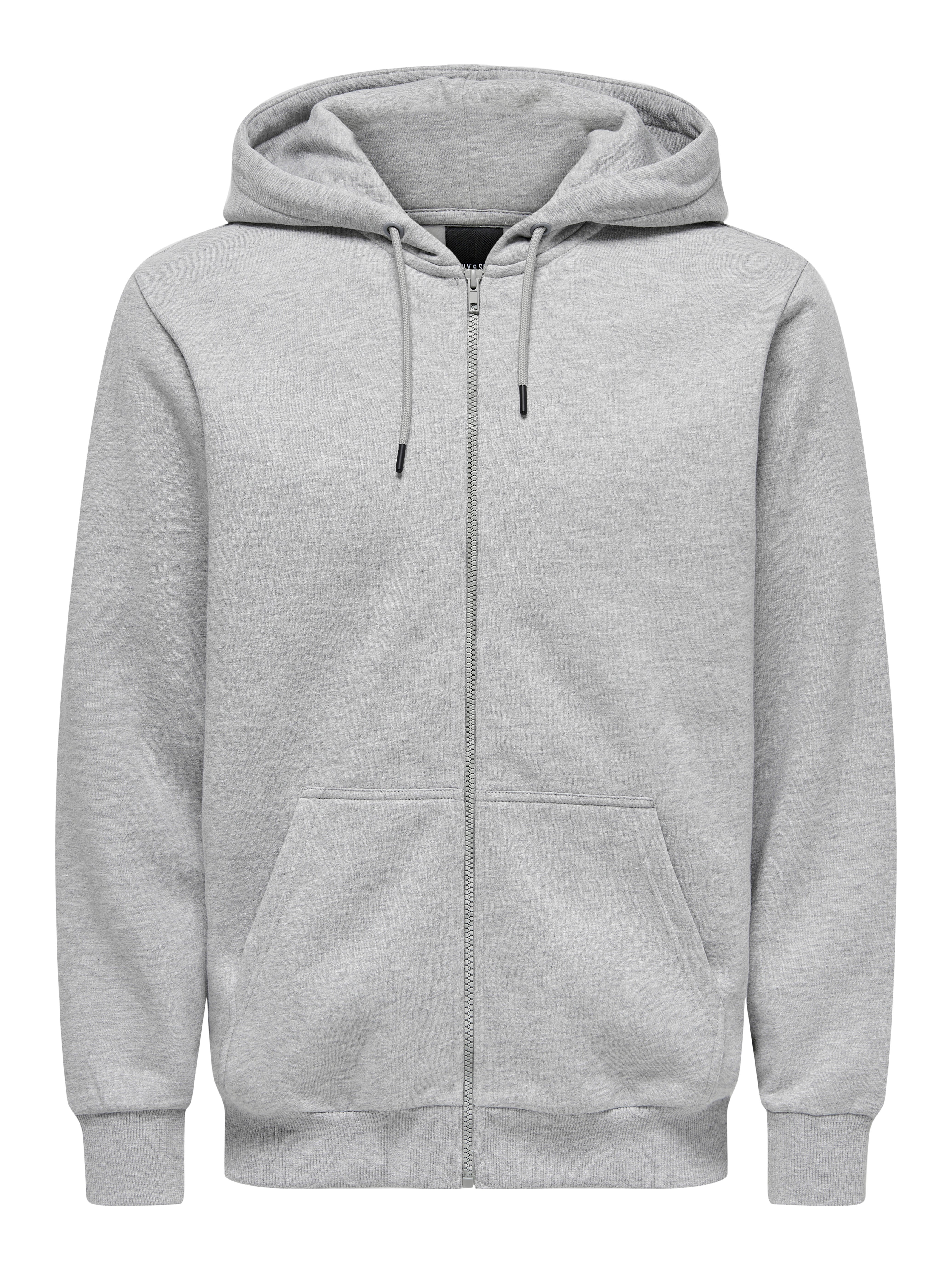 Slim fit grey on sale hoodie