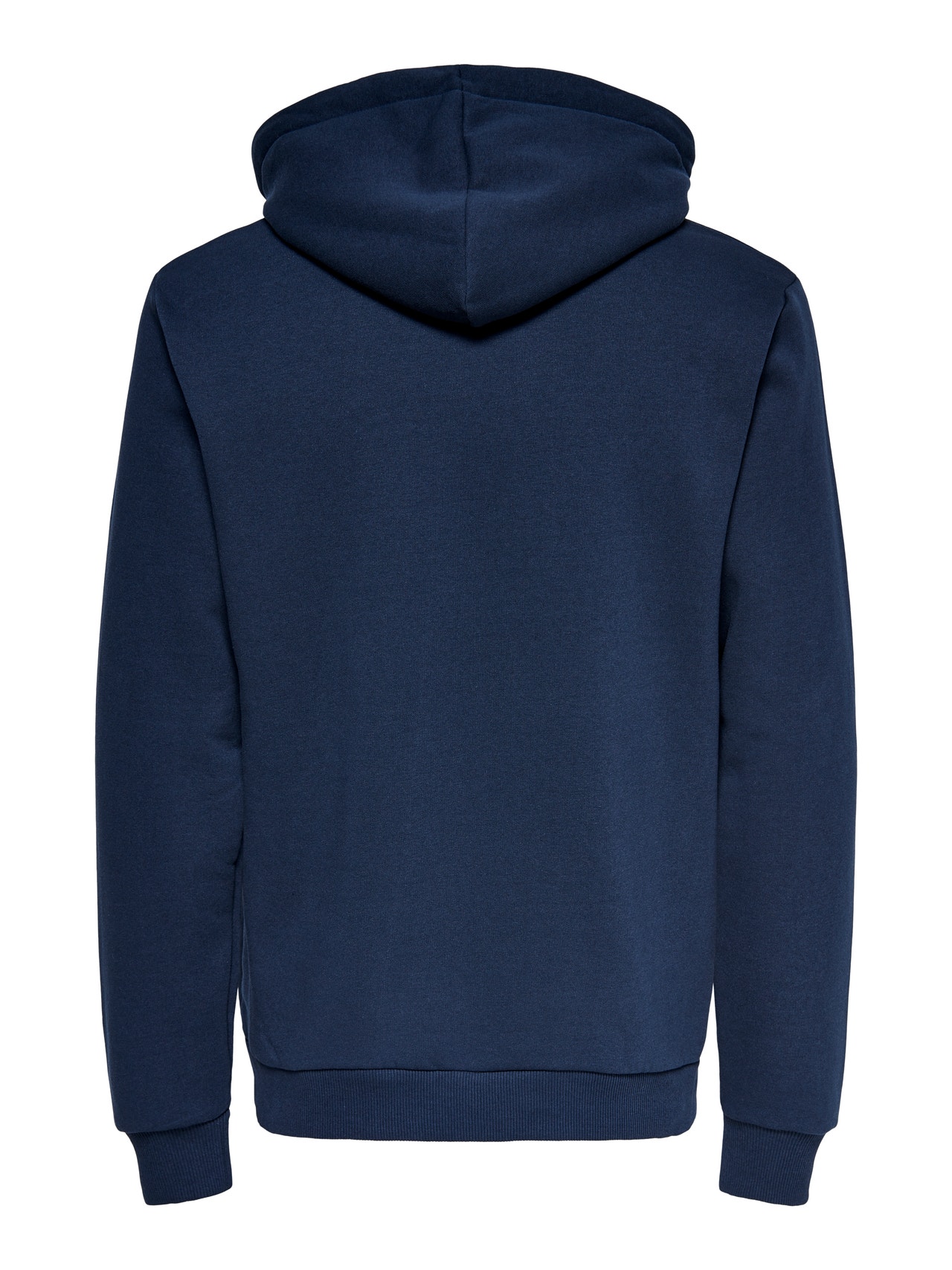 ONLY & SONS Solid colored hoodie -Dress Blues - 22018685