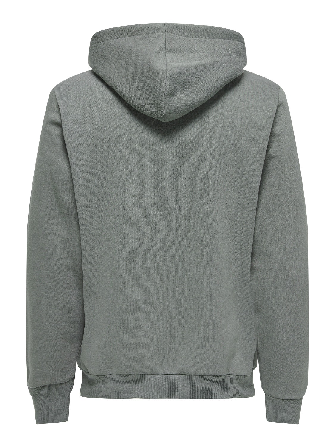 ONLY & SONS Ensfarvet hoodie -Castor Gray - 22018685