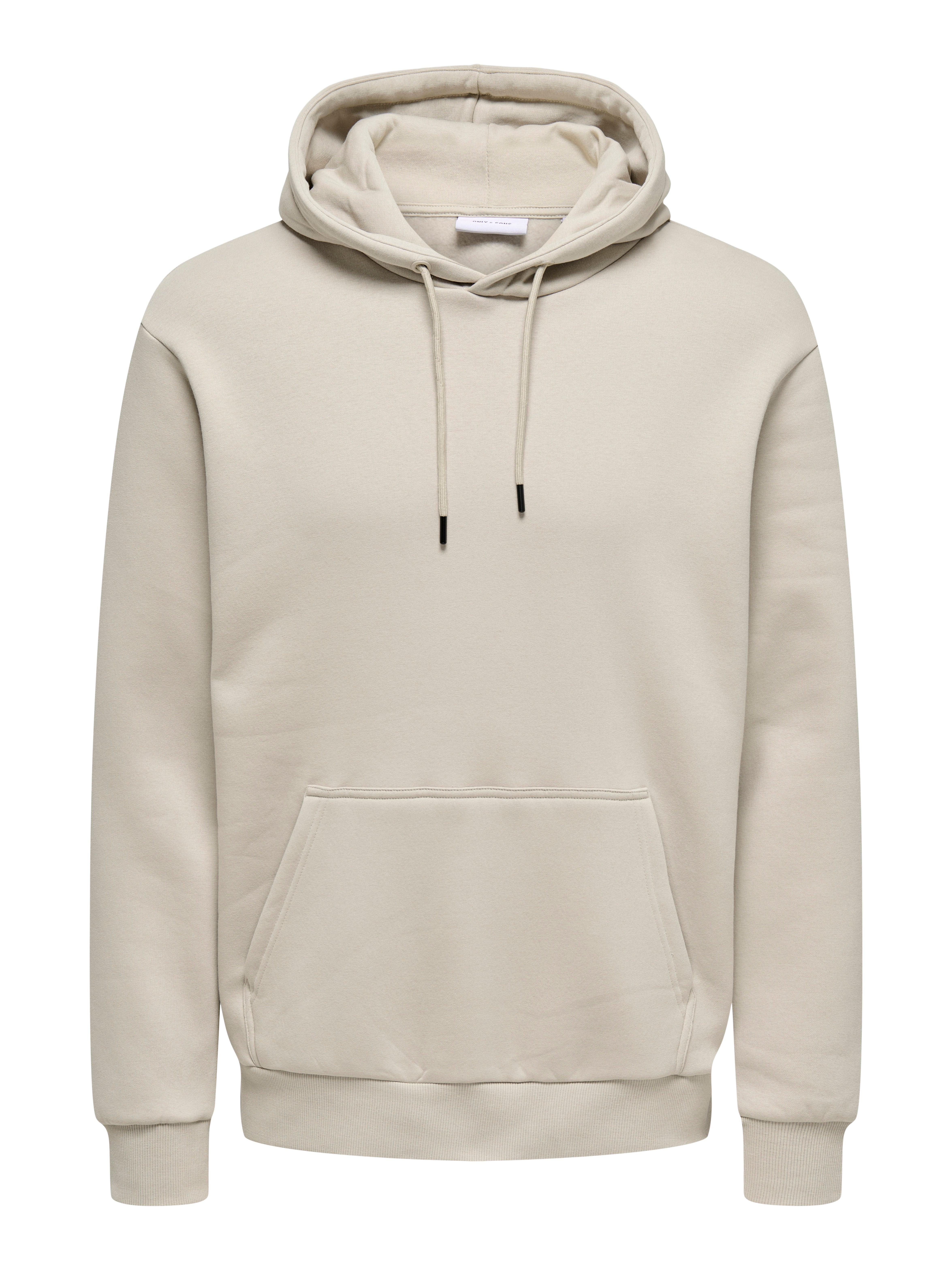 Plain cream clearance hoodie