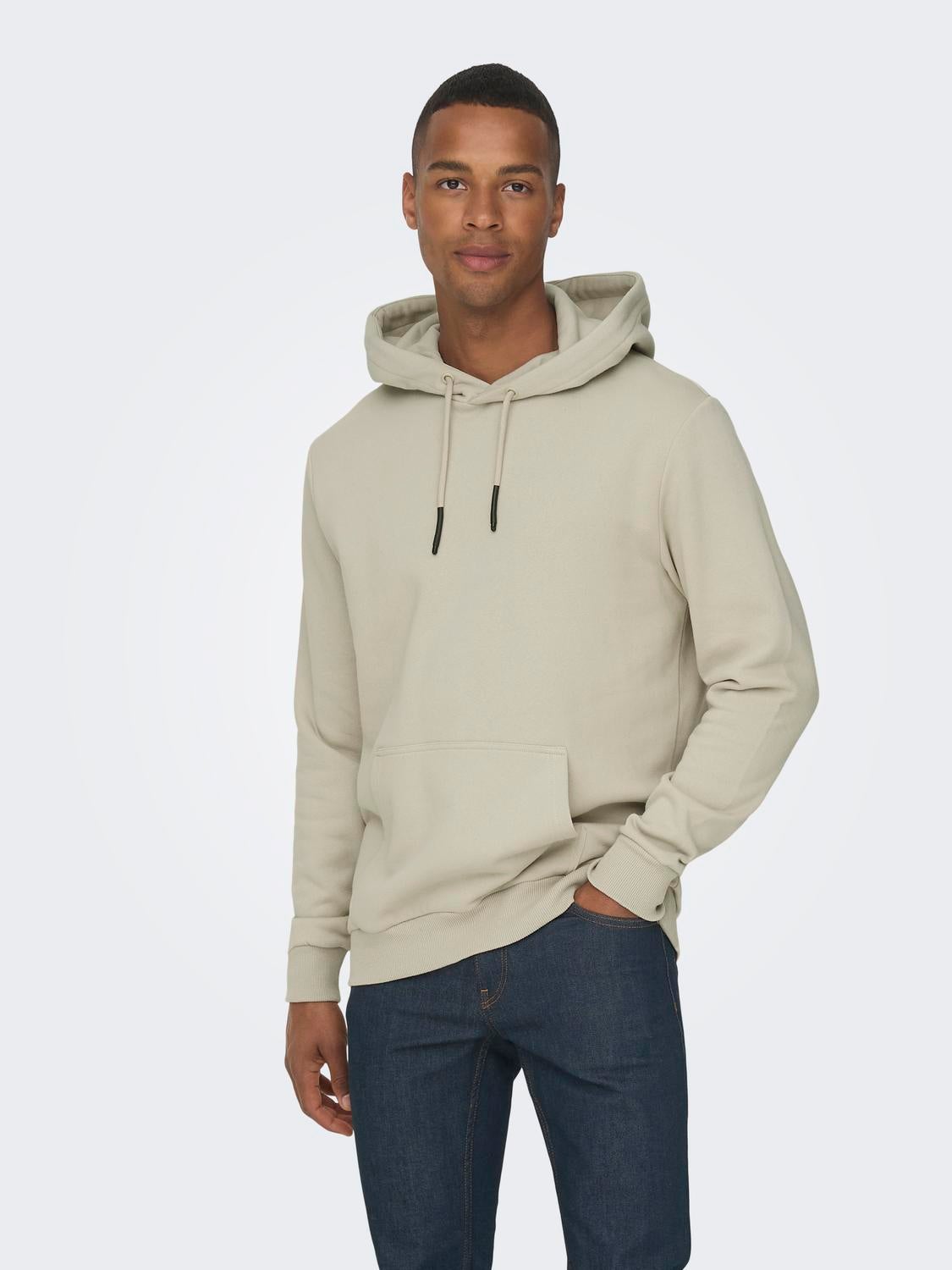 Regular Fit Hoodie Sweatshirts with 10 discount ONLY SONS