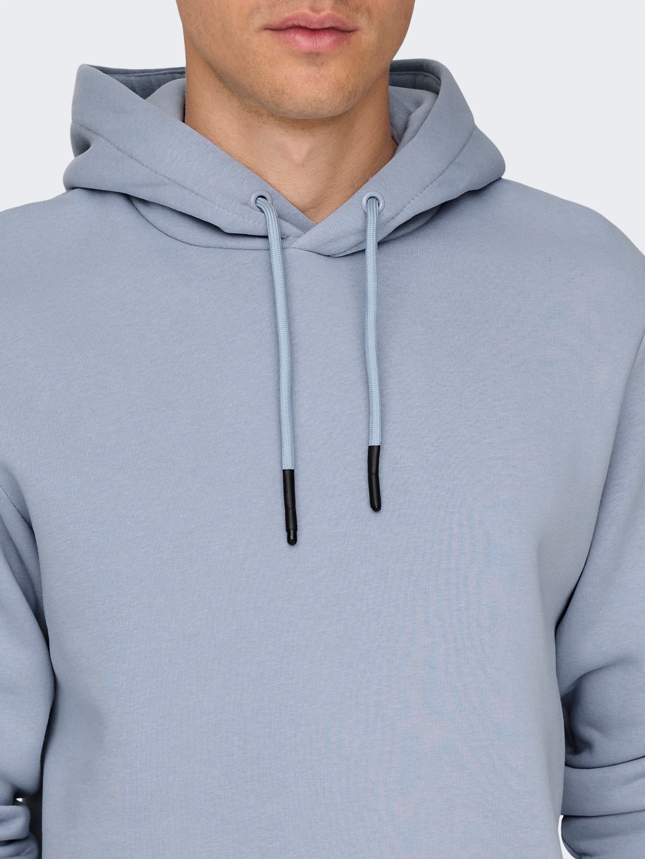 ONLY & SONS Normal passform Hoodie Sweatshirt -Eventide - 22018685