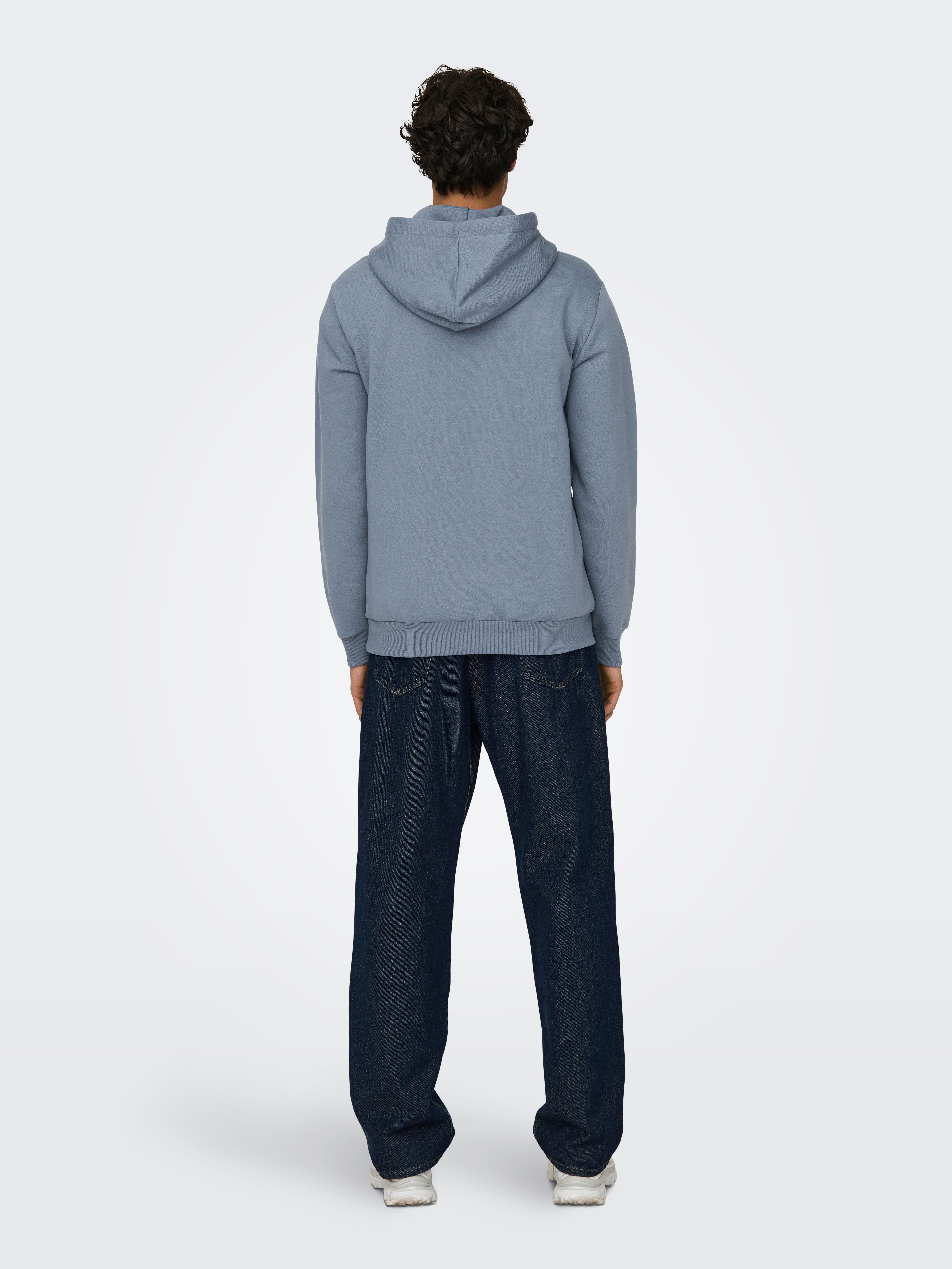 パーカー・フーディ Stone  Juniper Blue Cotton Sweatshirt Newport Hooded Pullover Sweatshirt – JB Langley